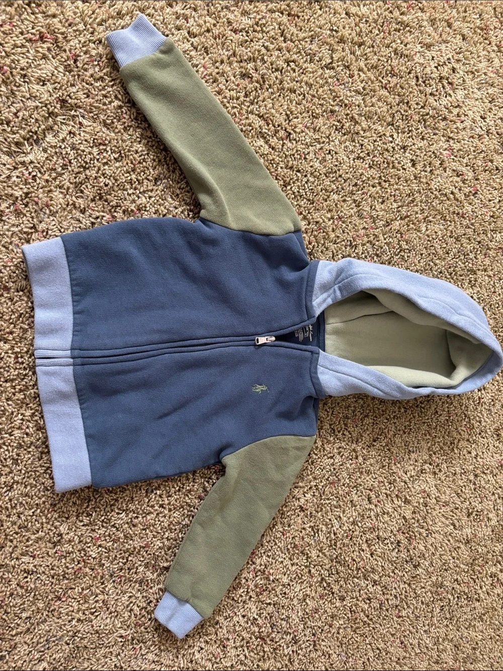 Polo Ralph Lauren Baby Colorblock Fleece Hoodie & Joggers Sweatsuit Set Sz 24M